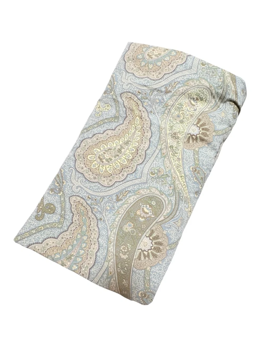 Pottery Barn Etienne Paisley King Duvet Cover Blue Sage Made In Italy